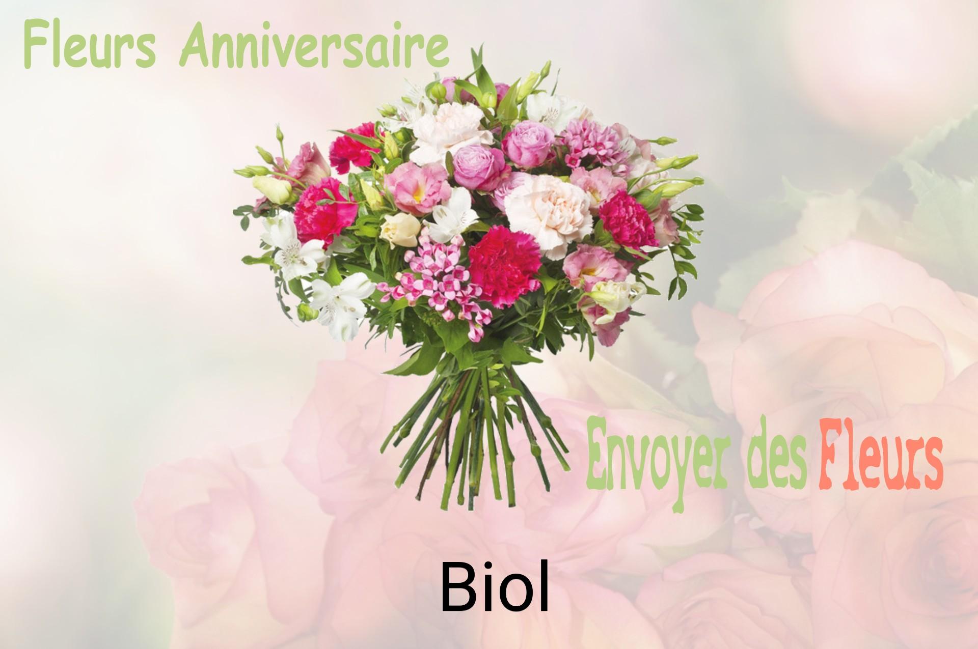 Bouquet de fleurs d’anniversaire livré à Biol